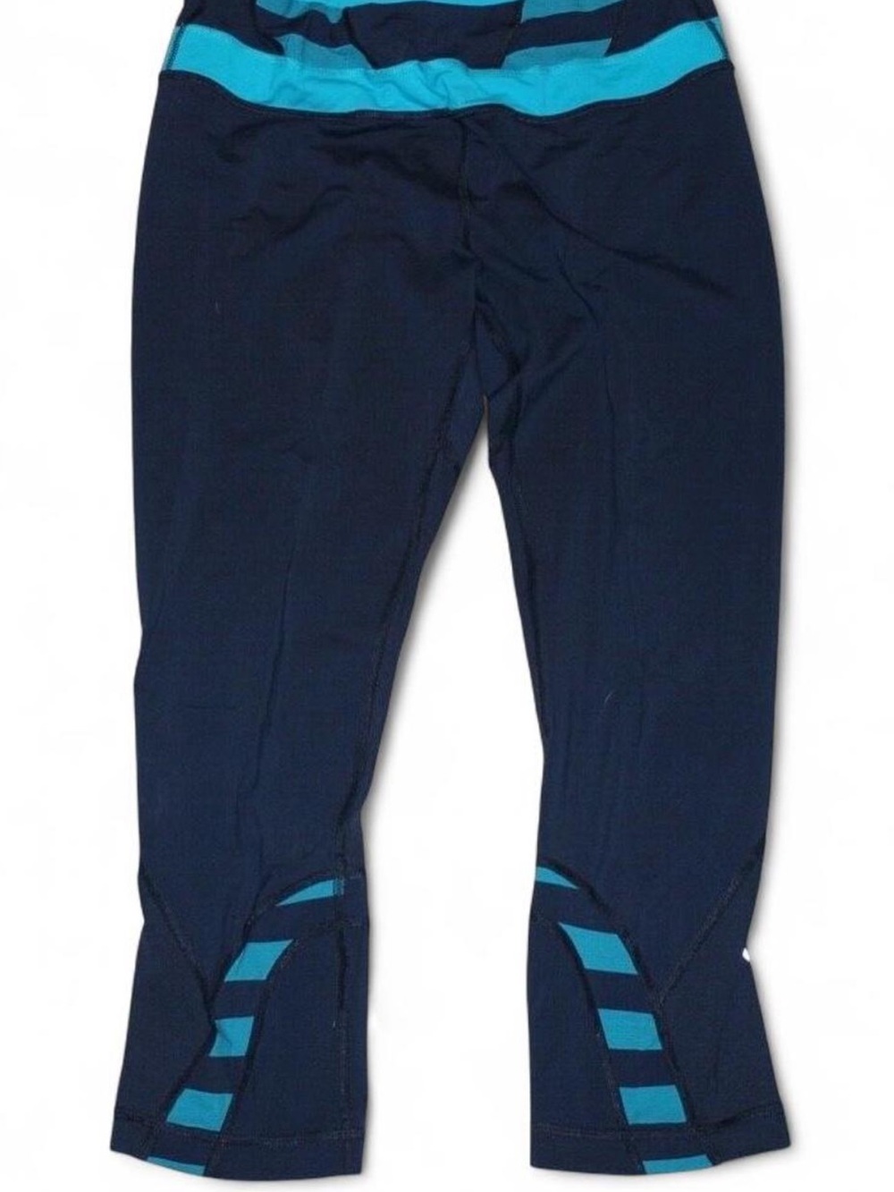 Lululemon Run: Inspire Crop II Inkwell Micro Macro Stripe Surge